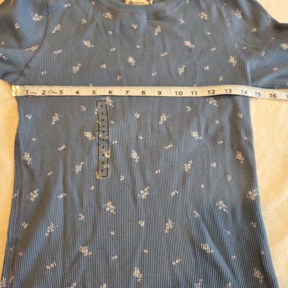 Alpine Design Women's Waffle Print Long-Sleeve Shirt Basin Blue Small - Picture 9 of 12